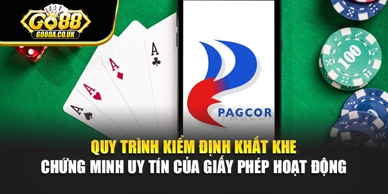 Quy trình kiểm định khắt khe chứng minh uy tín của giấy phép hoạt động 
